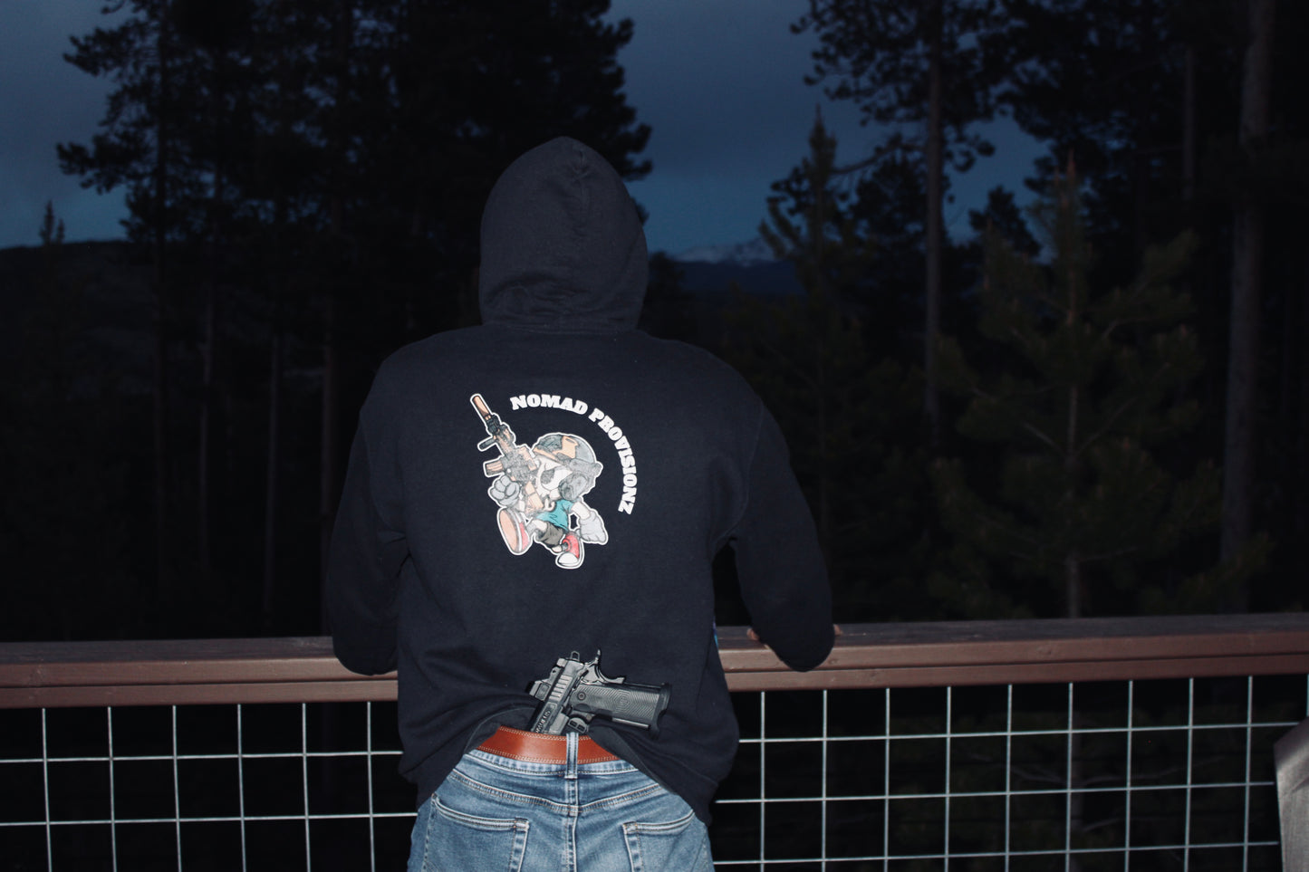 Dead man waking pull over hoodie